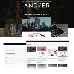 Andier - Responsive One  Multi  Page Portfolio Theme WordPress