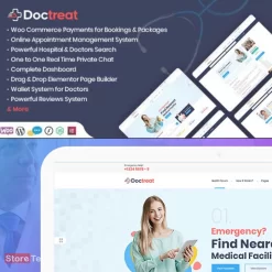 Doctreat v1.5.9 - Hospitals and Doctors Directory WordPress Theme