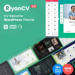RyanCV v3.0.8 - Resume CV- vCard WordPress Theme