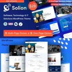 Solion v1.1.5 - Technology & IT Solutions WordPress Theme