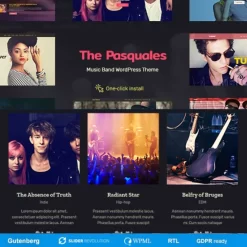 The Pasquales v1.0.8 -WordPress Theme for DJ and Bands