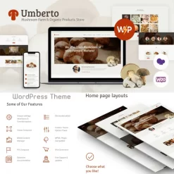 Umberto v1.2.4 - Mushroom Farm & Organic Products Store WordPress Theme
