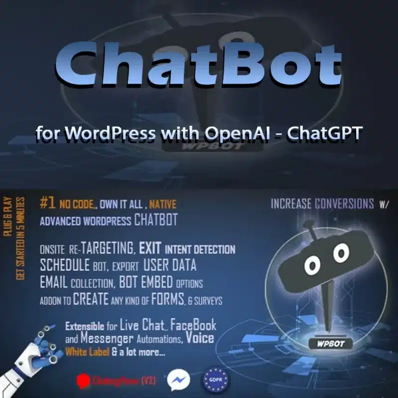 ChatBot For WordPress V12.4.2 With OpenAI - ChatGPT | Store Tech