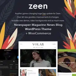 Zeen Newspaper Magazine News Blog WordPress Theme + WooCommerce